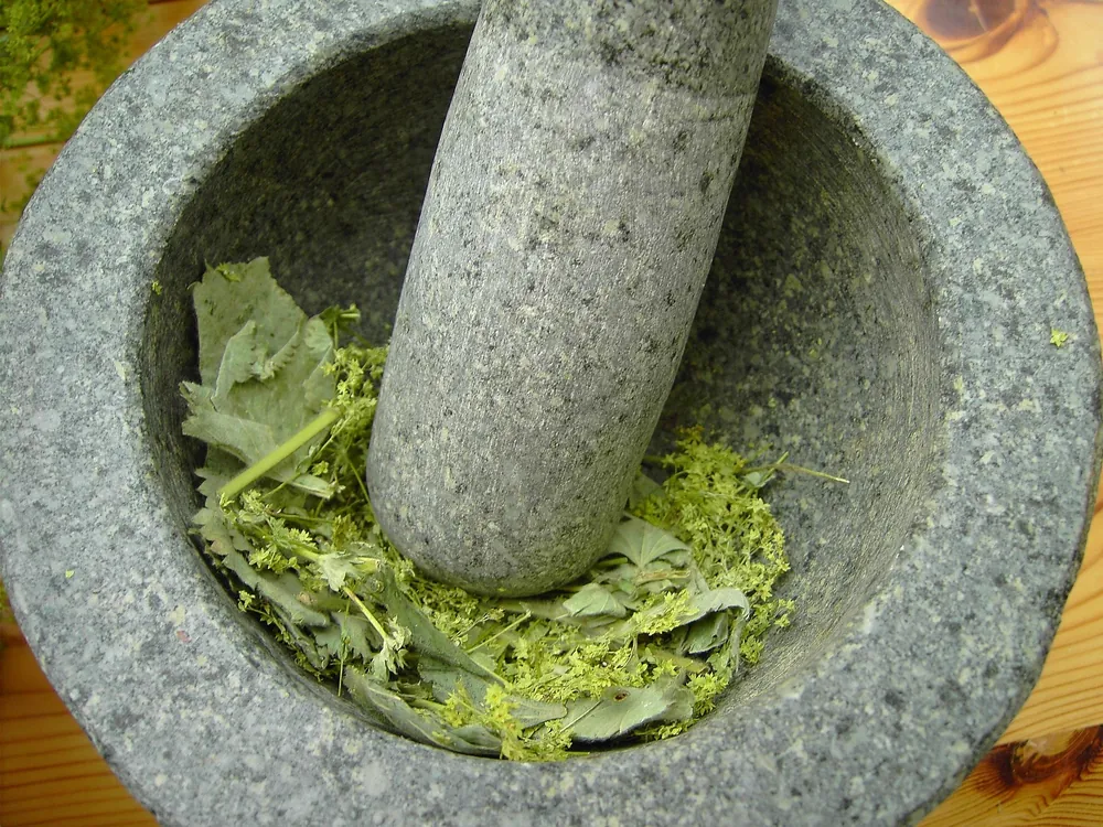 Mortaio di marmo